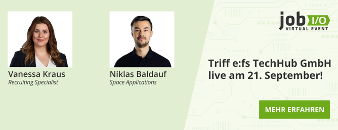 Triff e:fs TechHub GmbH live am 21. September!